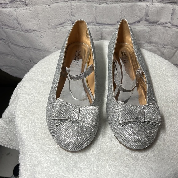 Silver wedge shoes, never worn, NWOT - Picture 2 of 6